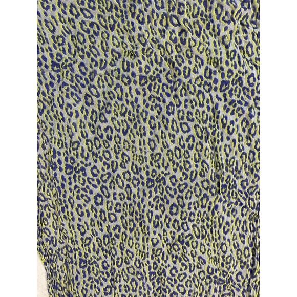 Kirra Scarf Wrap Shawl Spotted Animal Print Leopard Print Blue Gray 20x76 - Picture 3 of 6